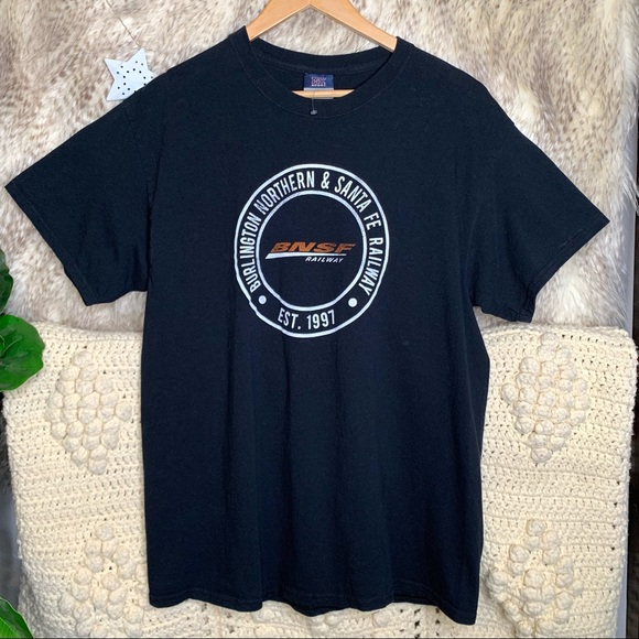 Black BNSF Railway Graphic T-Shirt